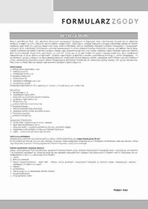 Formularz zgody - target cool (produkt cyfrowy)