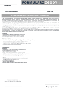 Formularz zgody leczenie 5FU (produkt cyfrowy)