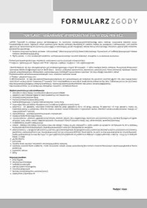 Formularz zgody - sterydoterapia doogniskowa (produkt cyfrowy)